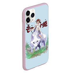 Чехол iPhone 11 Pro матовый Princess Mononoke, цвет: 3D-розовый — фото 2