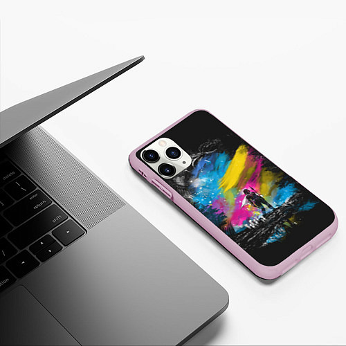Чехол iPhone 11 Pro матовый Принцесса Мононоке / 3D-Розовый – фото 3