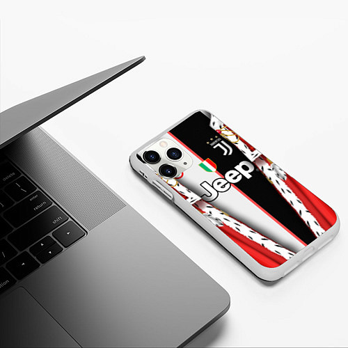Чехол iPhone 11 Pro матовый King Juventus / 3D-Белый – фото 3