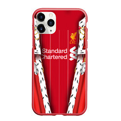 Чехол iPhone 11 Pro матовый King liverpool, цвет: 3D-красный