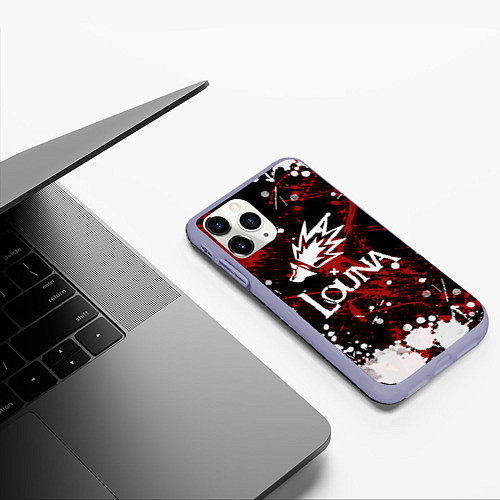 Чехол iPhone 11 Pro матовый Louna / 3D-Светло-сиреневый – фото 3