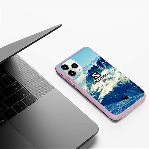 Чехол iPhone 11 Pro матовый SALOMON / 3D-Розовый – фото 3