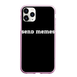 Чехол iPhone 11 Pro матовый Send Memes, цвет: 3D-розовый