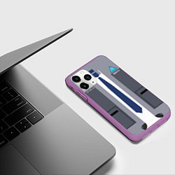 Чехол iPhone 11 Pro матовый Detroit:become, цвет: 3D-фиолетовый — фото 2
