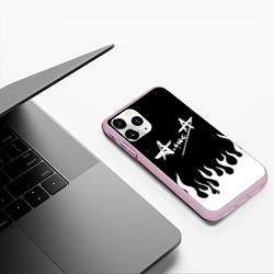 Чехол iPhone 11 Pro матовый Алиса, цвет: 3D-розовый — фото 2