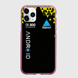 Чехол iPhone 11 Pro матовый DETROIT: BECOME HUMAN, цвет: 3D-малиновый