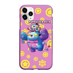 Чехол iPhone 11 Pro матовый Puppeteer nita, цвет: 3D-фиолетовый