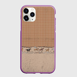 Чехол iPhone 11 Pro матовый Всадники, цвет: 3D-фиолетовый