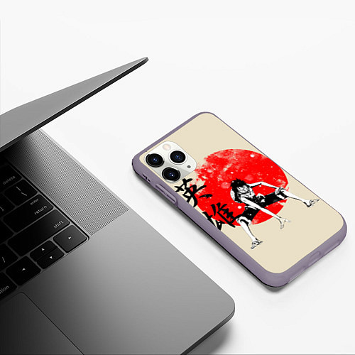 Чехол iPhone 11 Pro матовый One Piece / 3D-Серый – фото 3
