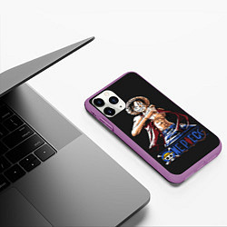 Чехол iPhone 11 Pro матовый One Piece, цвет: 3D-фиолетовый — фото 2