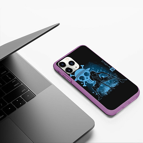 Чехол iPhone 11 Pro матовый One Piece / 3D-Фиолетовый – фото 3