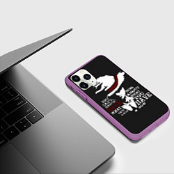 Чехол iPhone 11 Pro матовый One Piece, цвет: 3D-фиолетовый — фото 2
