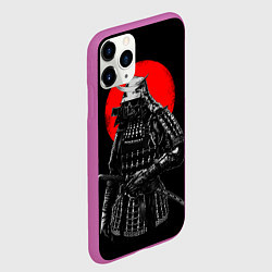 Чехол iPhone 11 Pro матовый Самурай, цвет: 3D-фиолетовый — фото 2