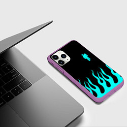 Чехол iPhone 11 Pro матовый Billie Eilish, цвет: 3D-фиолетовый — фото 2