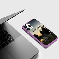 Чехол iPhone 11 Pro матовый СТАЛКЕР 1, цвет: 3D-фиолетовый — фото 2