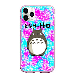 Чехол iPhone 11 Pro матовый Totoro, цвет: 3D-розовый