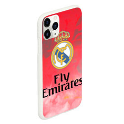 Чехол iPhone 11 Pro матовый Реал Мадрид, цвет: 3D-белый — фото 2