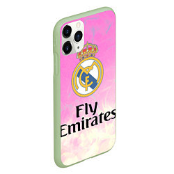 Чехол iPhone 11 Pro матовый Реал Мадрид, цвет: 3D-салатовый — фото 2