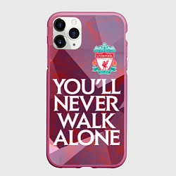 Чехол iPhone 11 Pro матовый Ливерпуль, цвет: 3D-малиновый