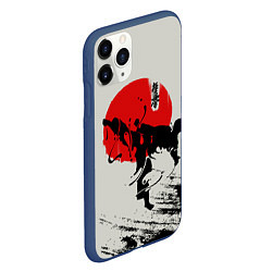 Чехол iPhone 11 Pro матовый Kyokushinkai Karate, цвет: 3D-тёмно-синий — фото 2