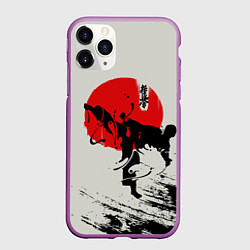 Чехол iPhone 11 Pro матовый Kyokushinkai Karate, цвет: 3D-фиолетовый