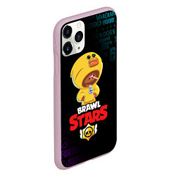 Чехол iPhone 11 Pro матовый BRAWL STARS SALLY LEON, цвет: 3D-розовый — фото 2