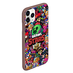 Чехол iPhone 11 Pro матовый BRAWL STARS SPIKE, цвет: 3D-коричневый — фото 2