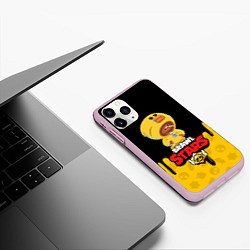 Чехол iPhone 11 Pro матовый BRAWL STARS SALLY LEON, цвет: 3D-розовый — фото 2