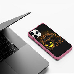 Чехол iPhone 11 Pro матовый My Neighbor Totoro, цвет: 3D-малиновый — фото 2