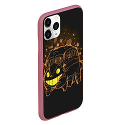 Чехол iPhone 11 Pro матовый My Neighbor Totoro, цвет: 3D-малиновый — фото 2