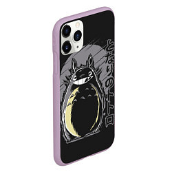 Чехол iPhone 11 Pro матовый Totoro, цвет: 3D-сиреневый — фото 2
