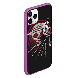 Чехол iPhone 11 Pro матовый One Piece, цвет: 3D-фиолетовый — фото 2