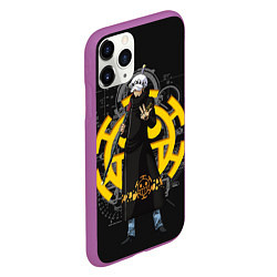 Чехол iPhone 11 Pro матовый One Piece, цвет: 3D-фиолетовый — фото 2