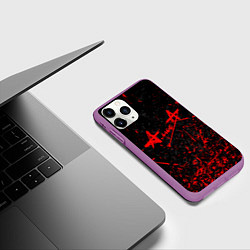 Чехол iPhone 11 Pro матовый АлисА, цвет: 3D-фиолетовый — фото 2