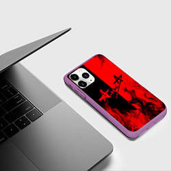 Чехол iPhone 11 Pro матовый АлисА, цвет: 3D-фиолетовый — фото 2