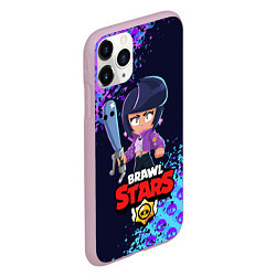 Чехол iPhone 11 Pro матовый BRAWL STARS BIBI, цвет: 3D-розовый — фото 2