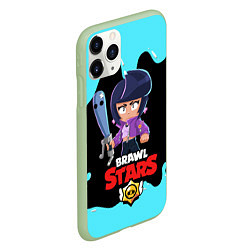 Чехол iPhone 11 Pro матовый BRAWL STARS BIBI, цвет: 3D-салатовый — фото 2