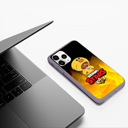 Чехол iPhone 11 Pro матовый BRAWL STARS SALLY LEON, цвет: 3D-серый — фото 2