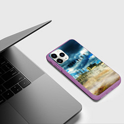 Чехол iPhone 11 Pro матовый STALKER 2Чернобыль, цвет: 3D-фиолетовый — фото 2