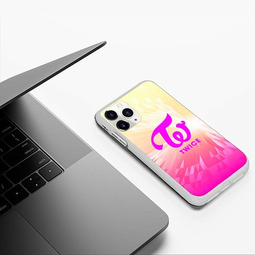 Чехол iPhone 11 Pro матовый TWICE / 3D-Белый – фото 3