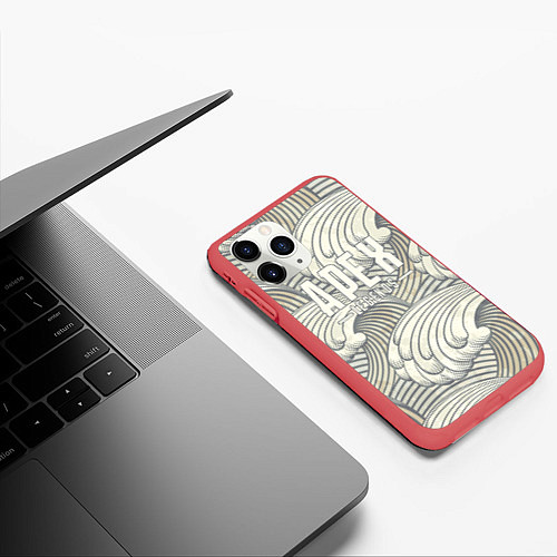 Чехол iPhone 11 Pro матовый Apex Legends Спина / 3D-Красный – фото 3