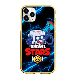 Чехол iPhone 11 Pro матовый BRAWL STARS 8-BIT, цвет: 3D-желтый