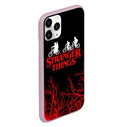 Чехол iPhone 11 Pro матовый STRANGER THINGS, цвет: 3D-розовый — фото 2