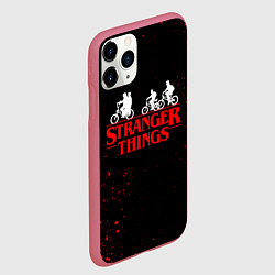 Чехол iPhone 11 Pro матовый STRANGER THINGS, цвет: 3D-малиновый — фото 2