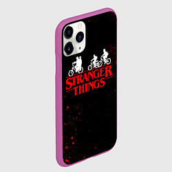 Чехол iPhone 11 Pro матовый STRANGER THINGS, цвет: 3D-фиолетовый — фото 2