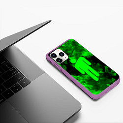 Чехол iPhone 11 Pro матовый BILLIE EILISH, цвет: 3D-фиолетовый — фото 2