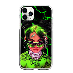 Чехол iPhone 11 Pro матовый BILLIE EILISH, цвет: 3D-белый