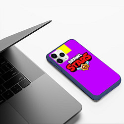 Чехол iPhone 11 Pro матовый Brawl Stars Roblox, цвет: 3D-тёмно-синий — фото 2