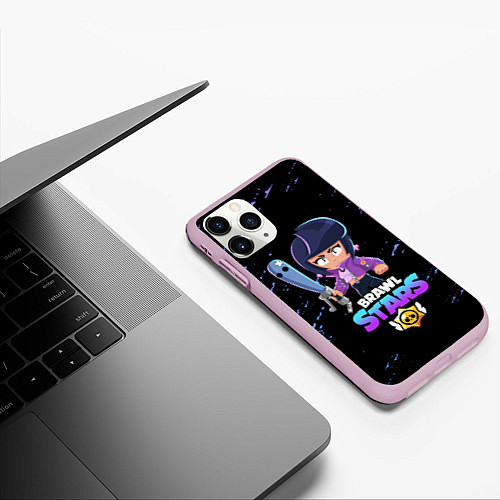 Чехол iPhone 11 Pro матовый BRAWL STARS BIBI / 3D-Розовый – фото 3