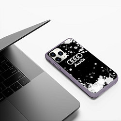 Чехол iPhone 11 Pro матовый Ауди, цвет: 3D-серый — фото 2